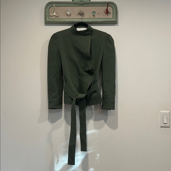 10 Crosby Derek Lam Structured Army Military Green Utility Jacket Women’s size 6